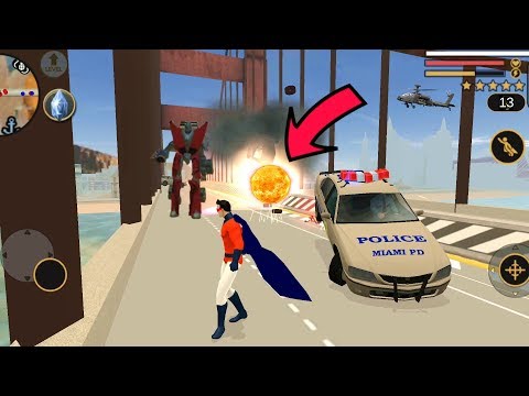 Vegas Crime Simulator (SuperHero Fight on Bridge) Nuclear Power on Bridge - Android Gameplay HD