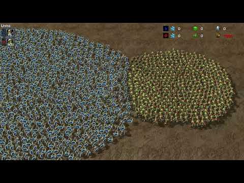 1000 FOOTMEN vs 1000 GRUNTS - WarCraft 3 MOD