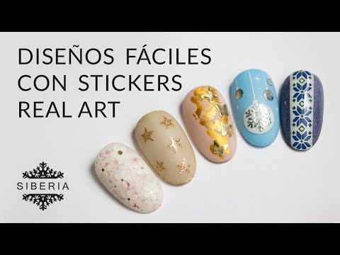 STICKERS SIBERIA SALON ❄️ Pegatinas para UÑAS REAL ART