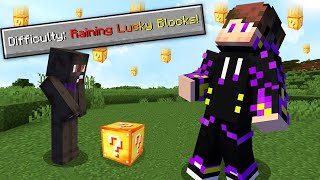 Minecraft But Lucky Blocks Fall From The Sky...