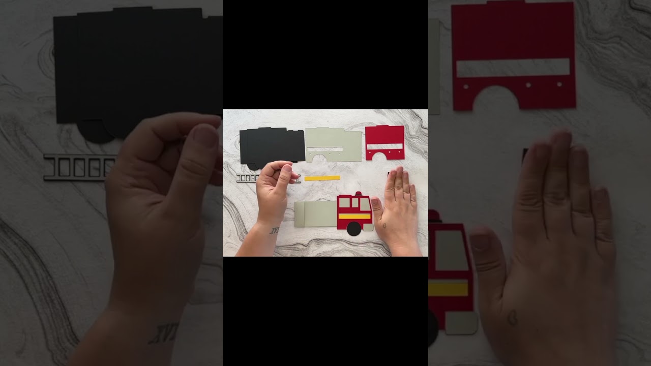 Firetruck Gift Card Holder | DIY Firetruck Birthday Card