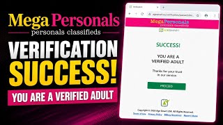 MegaPersonals Verification Process | Complete Tutorial