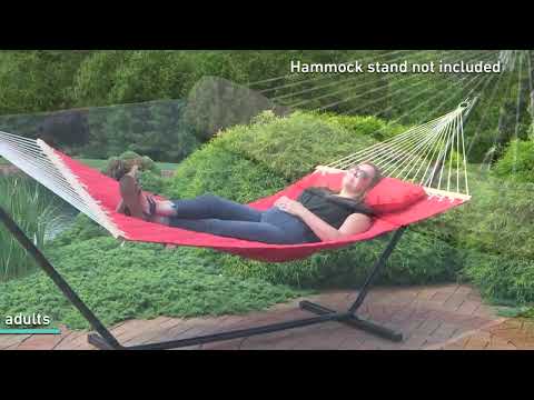 Ultimate Patio Quilted Double Hammock w/ Pillow 
