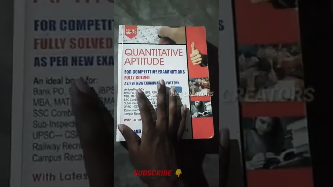 Watch video ✨RS AGGARWAL QUANTITATIVE APTITUDE BOOK REVIEW ✨|| RKS CREATORS #rsaggarwal Now ✨RS AGGARWAL QUANTITATIVE APTITUDE BOOK REVIEW ✨|| RKS CREATORS #rsaggarwal