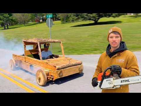 Whistlindiesel Wooden Car Challenge Part 2 (natural materials only)