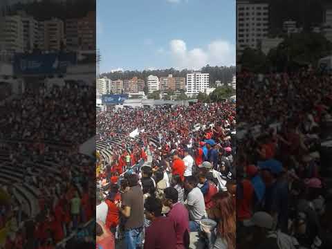 "La hinchada del rojo El Nacional de Ecuador" Barra: Marea Roja • Club: El Nacional