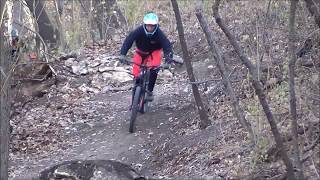 Video opens with the lower section of Beyond Thunderdome.  Then, I shot across the drainage to the middle of RoPoFlo.  The remaining shots are all at the end of RoPoFlo.  I was recording that from the end of Aunty Entity