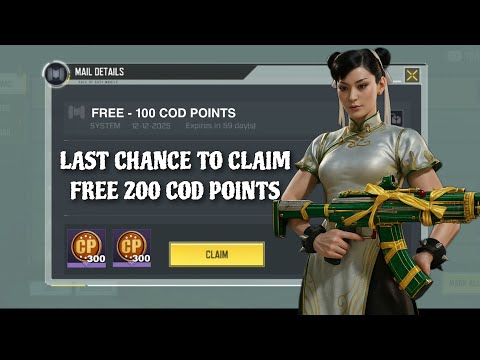 *БЕСПЛАТНО* 🤯Последний шанс обменять бесплатные Cod Points на промокод | Получите 300 бесплатных ...