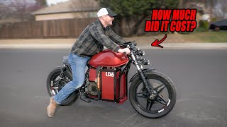 TOTAL COST of our 200 mile range ELECTRIC STREET-BIKE (Part List in Description)