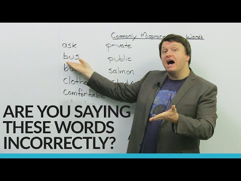 Fix these basic English pronunciation mistakes!