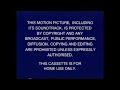 Walt Disney Home Video Warning Screen 1995 1997 UK