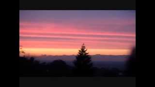 No Sun ALL day..then this (beautiful) Chemical Sunset?