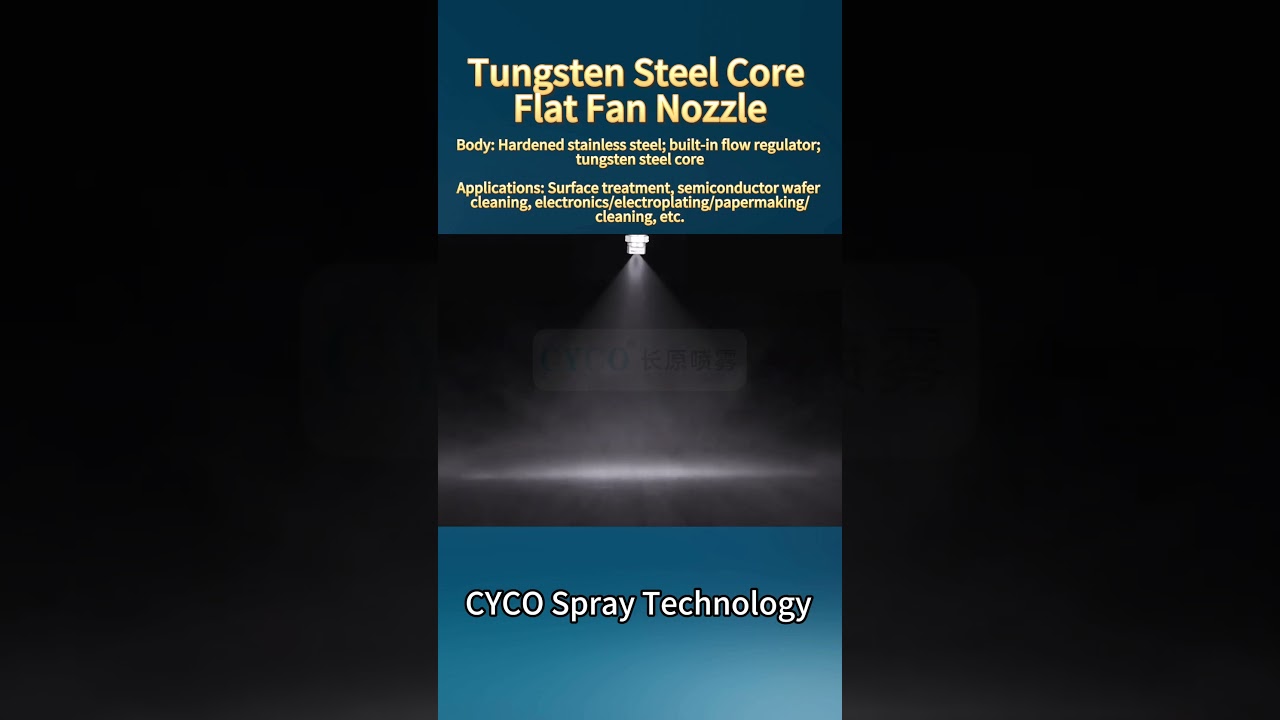 Tungsten Steel Core Flat Fan Nozzle