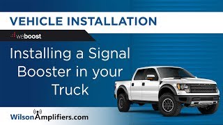 Install a Signal Booster kit in a Truck | WilsonAmplifiers.com