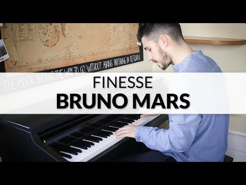 Finesse - Bruno Mars (Remix feat. Cardi B) | Piano Cover + Sheet Music