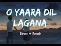 O Yaara Dil Lagana Slowed Reverb Song | Sanak | Vidyut Jammwal, Rukmini Maitra |  𝐒𝐥𝐨𝐰𝐞𝐝+𝐑𝐞𝐯