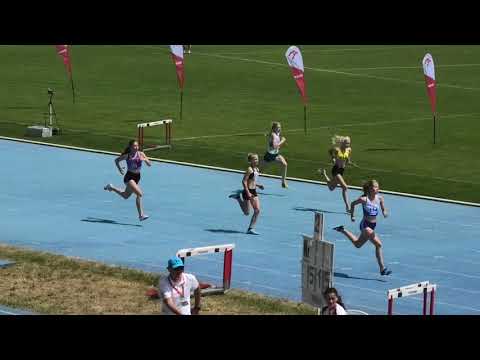 100m kobiet U16 bieg 3 - Piła 20190615