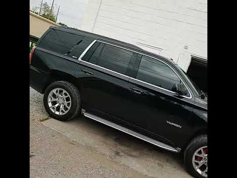 24 milled snowflake rims with radar RT terrain Tires on gmc yukon ulohos indianapolis