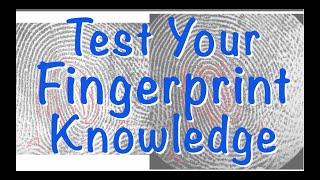Forensics: Fingerprints - Patterns and Minutiae Test Your Knowledge
