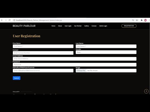 Beauty Parlour Management System || JSP MYSQL Project