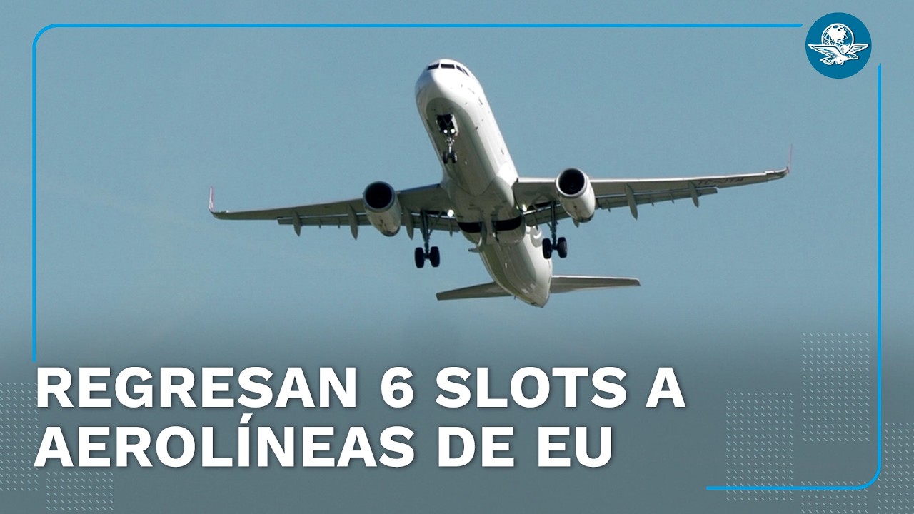 Regresan seis horarios de aerolíneas estadounidenses al AICM