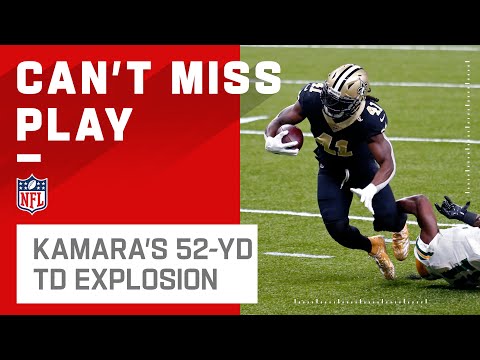 Alvin Kamara's Dazzling 52-Yd TD!