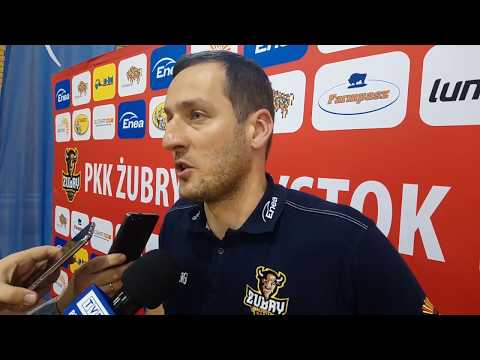 Trener Żubrów Białystok Tomasz Kujawa po porażce z Nysą Kłodzko (80:87), 18.05.2019