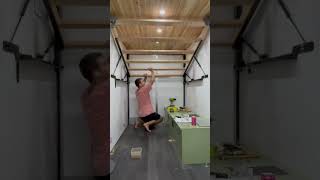 Bed lift test! #diy #camper #offgrid #tinyhomebuild