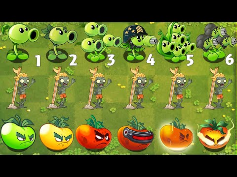 Pvz 2 Gameplay - All Best Plants Power Up Vs 99 Surfboard Level 10 - Who 's Strongest Plant ？