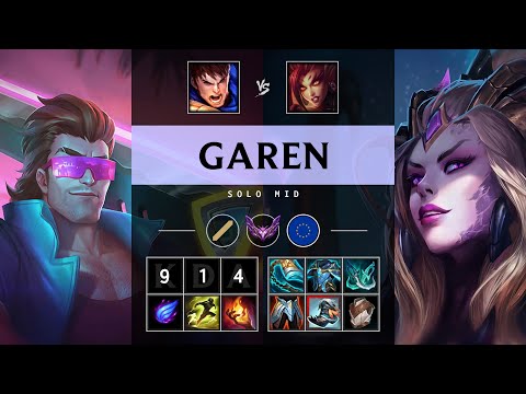 Garen Mid vs Zyra - EUW Master Patch 25.17