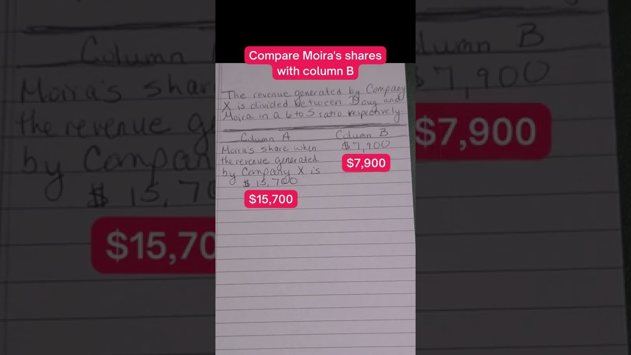 Let's go through this math question & find out which column is greater! #shorts