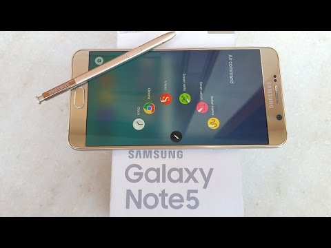 Samsung Galaxy Note 5 (Gold) - Unboxing & First Look!