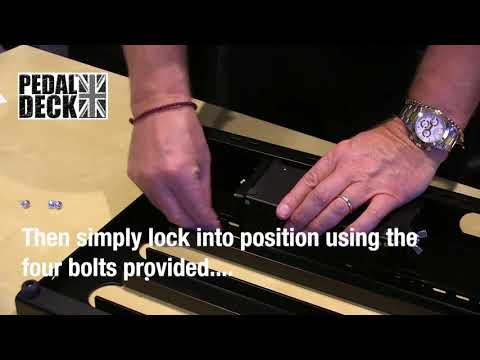 Pedaldeck Guitar Effects Pedal Board - fitting the Universal Bracket