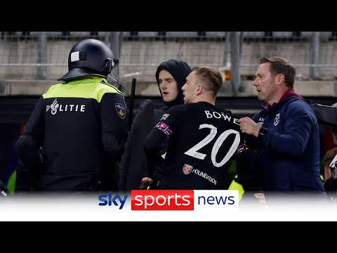 West Ham players forced to defend friends and family from violent AZ fans