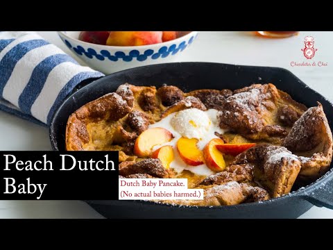 Peach Dutch Baby Pancake Recipe