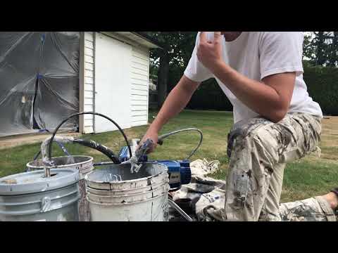 How to use the Graco 390 Paint Sprayer (Exterior Painting)