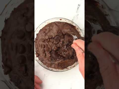 Air Fryer Protein Brownie! (recipe in description) #shorts