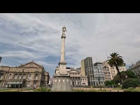 ⁴ᴷ⁶⁰ Walking Buenos Aires: Plazoleta Carlos Pellegrini to Plaza Lavalle via Calle Libertad