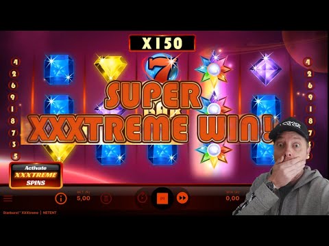 Starburst Xxxtreme HUGE 150x win on FIRST SPIN!