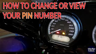 HOW TO Change or View your Harley Davidson PIN CODE #motorcycles