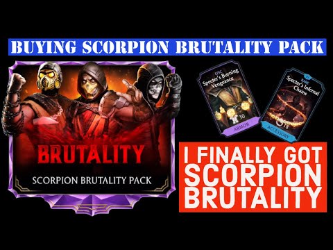 Buying scorpion brutality I finally got his brutality 😊👍😁