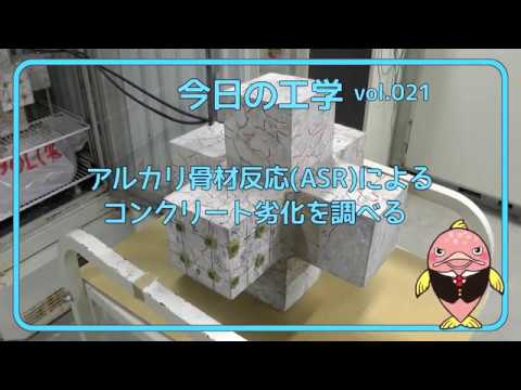 富山県立大学　今日の工学 vol.21　アルカリ骨材反応（ASR）によるコンクリート劣化を調べる