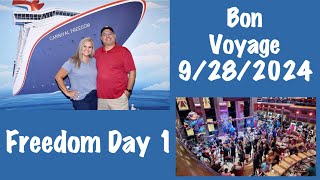 Carnival Freedom 2024 Day 1 Embarkation