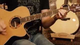 Video thumbnail for Crafter Guitars Jumbo Acoustic Electric JE18 demonstration by Damon Johnson by CrafterUSA