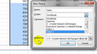 Essential Skill #3 - Creating & Using Named Cell Ranges in Excel