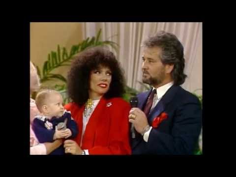 Reba Rambo-McGuire & Dony McGuire being proud of baby Destiny Rambo-McGuire, 2/17/1987