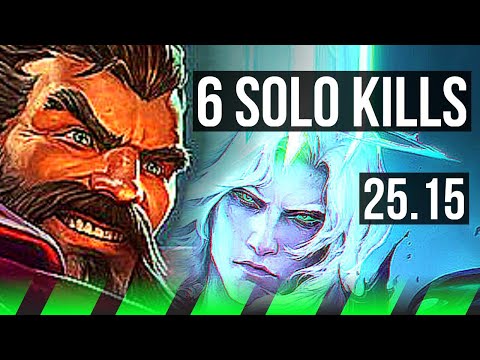 GRAVES vs VIEGO (JGL) | 6 solo kills, Legendary, 43k DMG | KR Master | 25.15