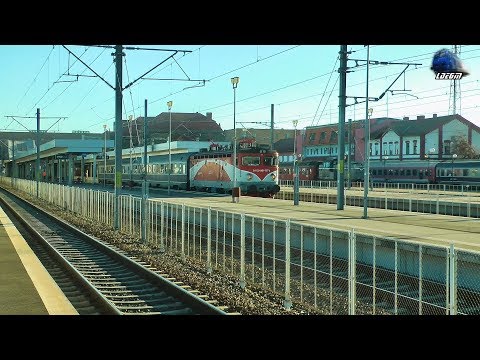 Delfinasu` 461-117-7 & IR72-1"Traianus" Timisoara Nord-Budapest in Gara Arad Station 30 January 2018