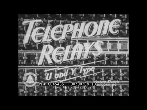 " TELEPHONE RELAYS U AND Y TYPE (PART 1)" 1951 BELL SYSTEM TRAINING FILM w/ ANIMATED SEGMENT GG45485