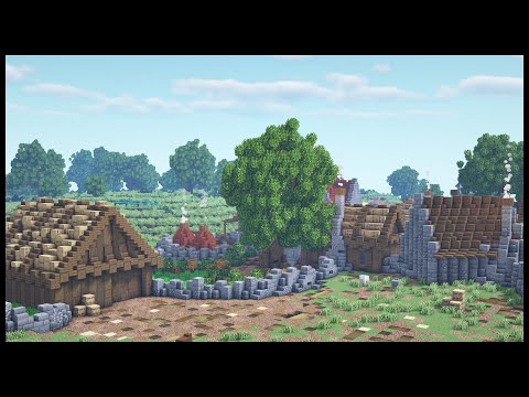Let's Build a Medieval Village: Episode 3 | Barn & pottery maker | Minecraft TimeLapse